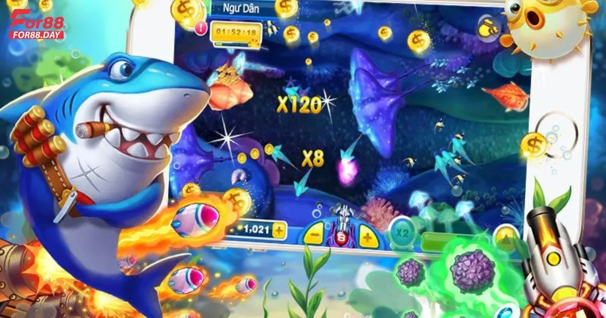 Mẹo chơi bắn cá 3D For88 để nhận nhiều phần thưởng lớn